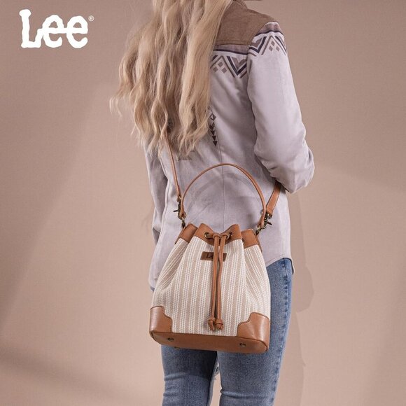 X Lee Bucket Bag for Women Drawstring Hobo Crossbody Bag with Detachable Straps - Picture 2 of 7